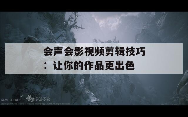 会声会影视频剪辑技巧：让你的作品更出色  第1张