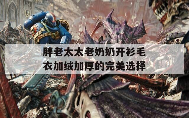 胖老太太老奶奶开衫毛衣加绒加厚的完美选择