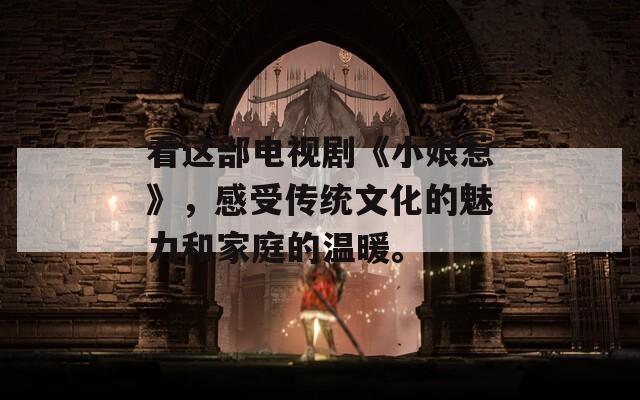 看这部电视剧《小娘惹》，感受传统文化的魅力和家庭的温暖。