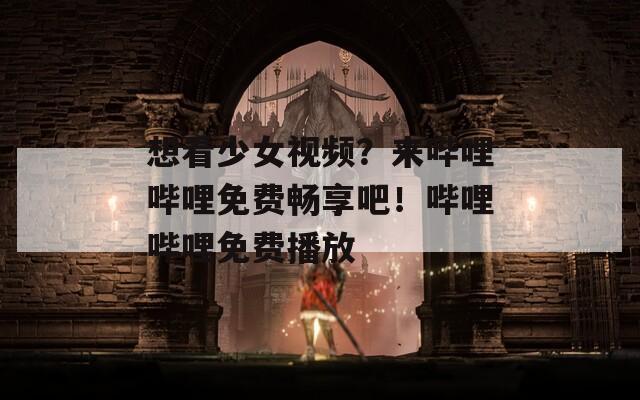 想看少女视频？来哔哩哔哩免费畅享吧！哔哩哔哩免费播放