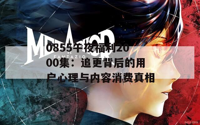 0855午夜福利2000集：追更背后的用户心理与内容消费真相