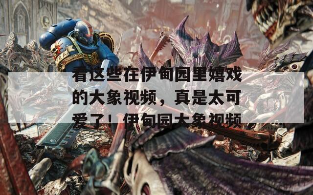 看这些在伊甸园里嬉戏的大象视频，真是太可爱了！伊甸园大象视频
