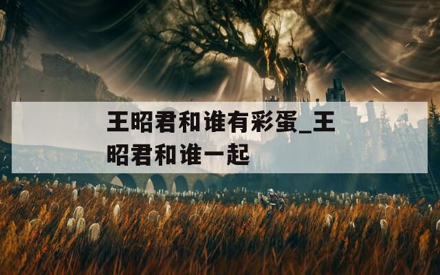 王昭君和谁有彩蛋_王昭君和谁一起
