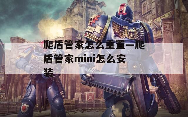 爬盾管家怎么重置—爬盾管家mini怎么安装  第1张