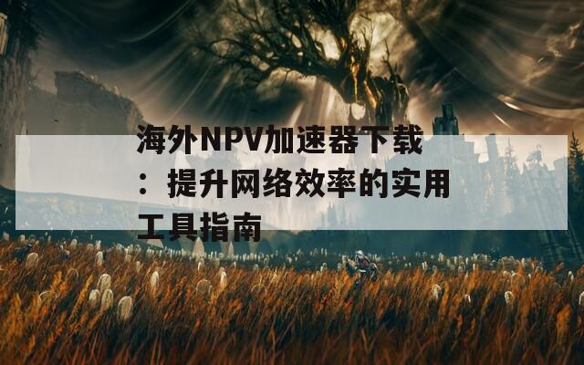 海外NPV加速器下载：提升网络效率的实用工具指南  第1张
