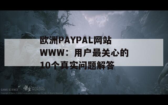 欧洲PAYPAL网站WWW：用户最关心的10个真实问题解答  第1张