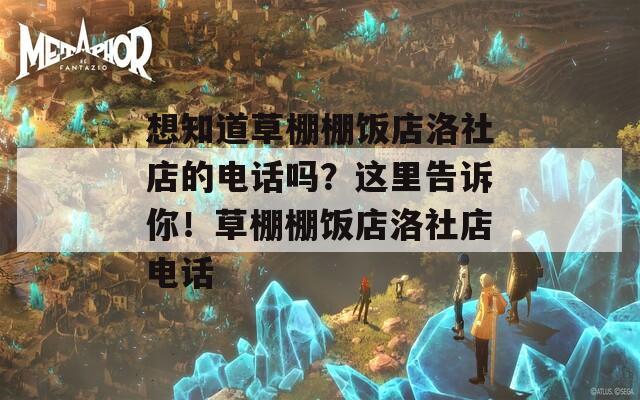 想知道草棚棚饭店洛社店的电话吗？这里告诉你！草棚棚饭店洛社店电话  第1张