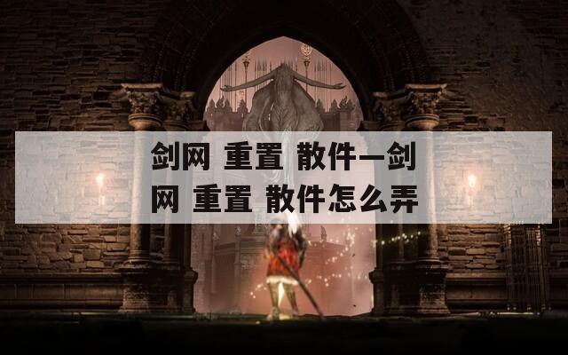 剑网 重置 散件—剑网 重置 散件怎么弄