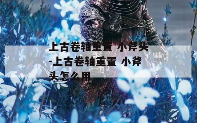 上古卷轴重置 小斧头-上古卷轴重置 小斧头怎么用