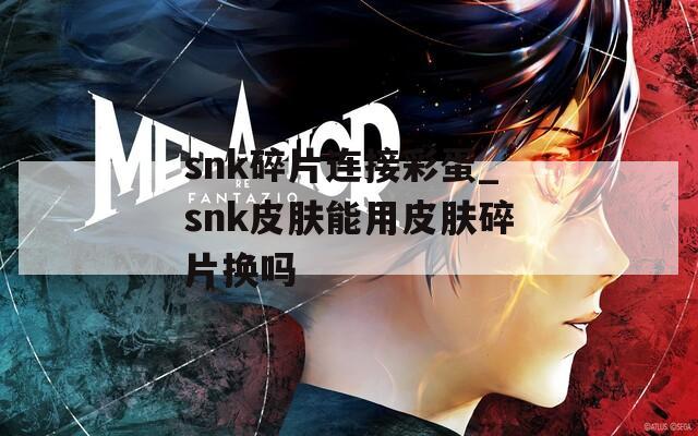 snk碎片连接彩蛋_snk皮肤能用皮肤碎片换吗