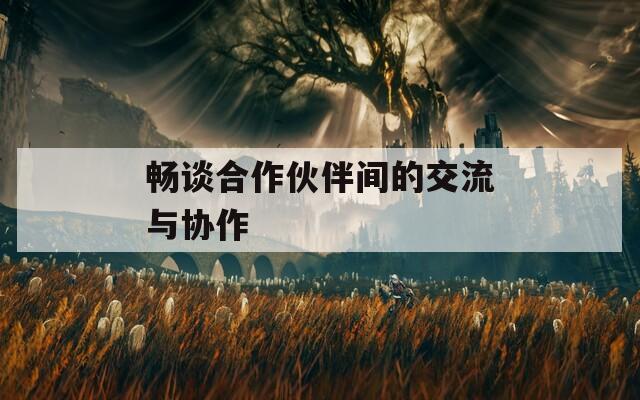 畅谈合作伙伴间的交流与协作  第1张