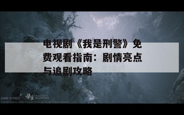 电视剧《我是刑警》免费观看指南：剧情亮点与追剧攻略