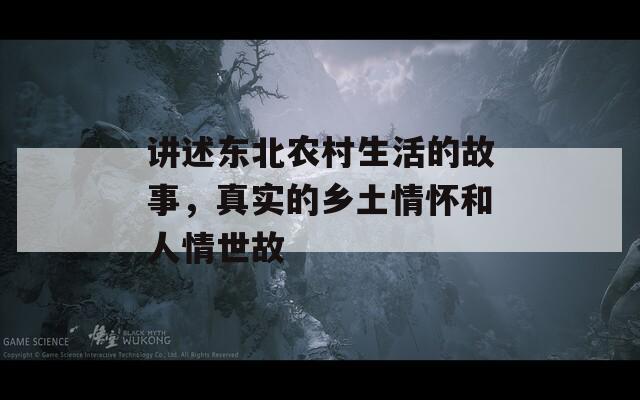讲述东北农村生活的故事，真实的乡土情怀和人情世故  第1张