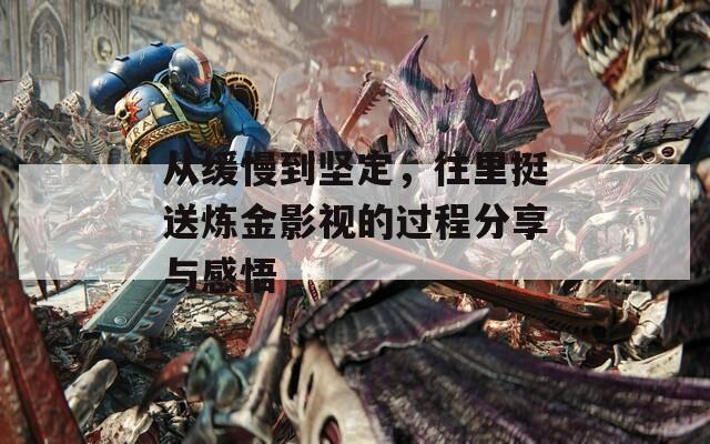 从缓慢到坚定，往里挺送炼金影视的过程分享与感悟
