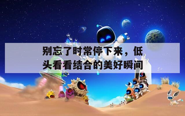 别忘了时常停下来，低头看看结合的美好瞬间