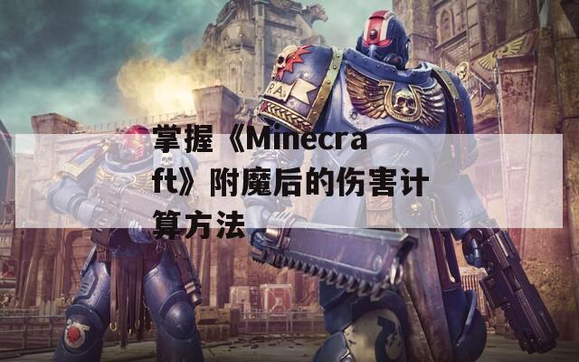 掌握《Minecraft》附魔后的伤害计算方法