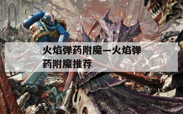 火焰弹药附魔—火焰弹药附魔推荐