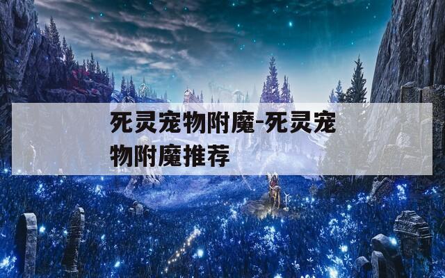死灵宠物附魔-死灵宠物附魔推荐