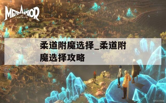柔道附魔选择_柔道附魔选择攻略