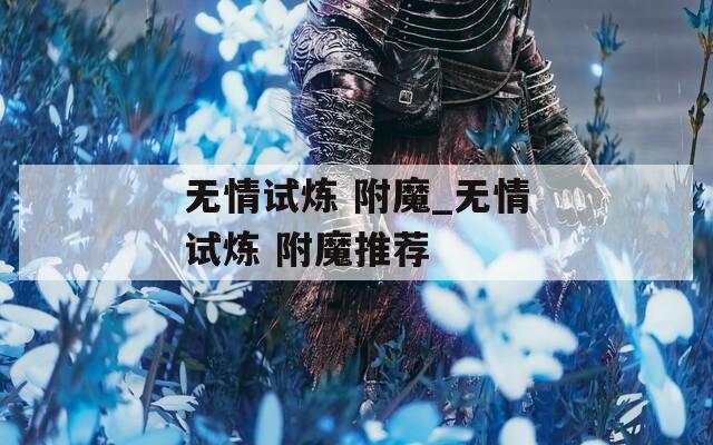 无情试炼 附魔_无情试炼 附魔推荐