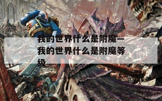 我的世界什么是附魔—我的世界什么是附魔等级