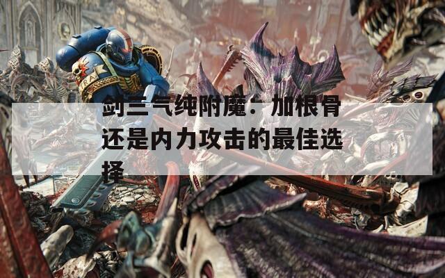 剑三气纯附魔：加根骨还是内力攻击的最佳选择
