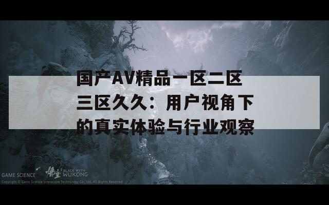 国产AV精品一区二区三区久久：用户视角下的真实体验与行业观察