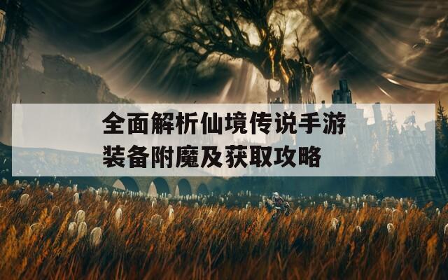 全面解析仙境传说手游装备附魔及获取攻略