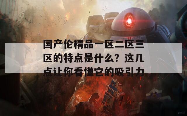 国产伦精品一区二区三区的特点是什么？这几点让你看懂它的吸引力