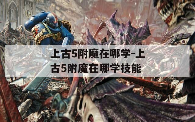上古5附魔在哪学-上古5附魔在哪学技能