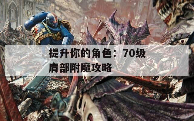 提升你的角色：70级肩部附魔攻略