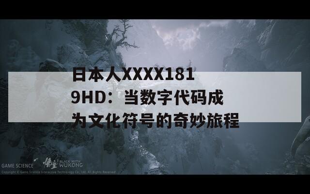 日本人XXXX1819HD：当数字代码成为文化符号的奇妙旅程