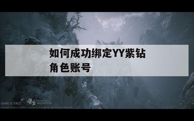 如何成功绑定YY紫钻角色账号
