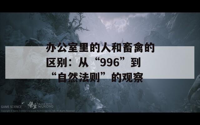办公室里的人和畜禽的区别：从“996”到“自然法则”的观察