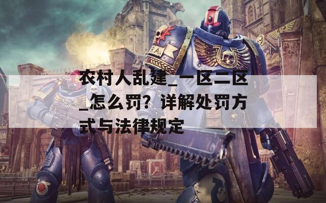 农村人乱建_一区二区_怎么罚？详解处罚方式与法律规定