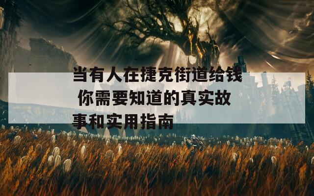 当有人在捷克街道给钱 你需要知道的真实故事和实用指南  第1张