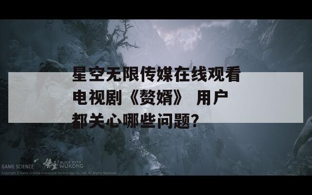 星空无限传媒在线观看电视剧《赘婿》 用户都关心哪些问题？  第1张