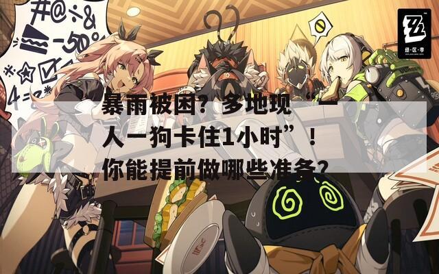 暴雨被困？多地现“一人一狗卡住1小时”！你能提前做哪些准备？  第1张