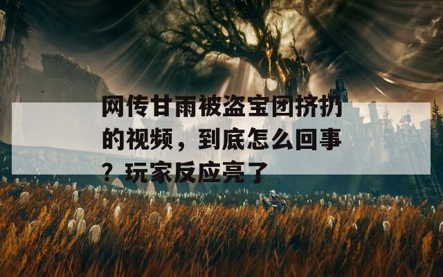 网传甘雨被盗宝团挤扔的视频，到底怎么回事？玩家反应亮了