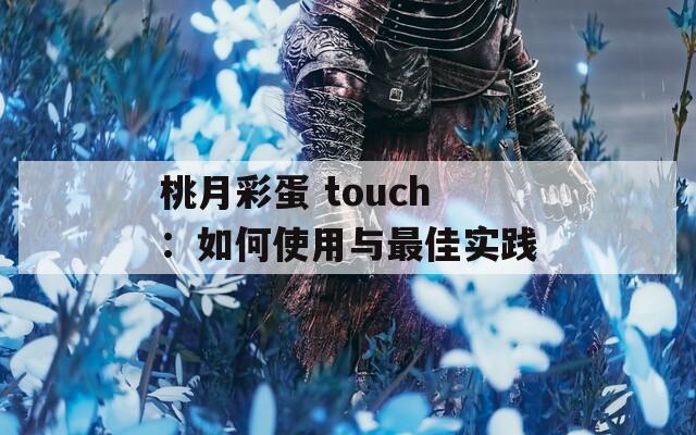 桃月彩蛋 touch：如何使用与最佳实践