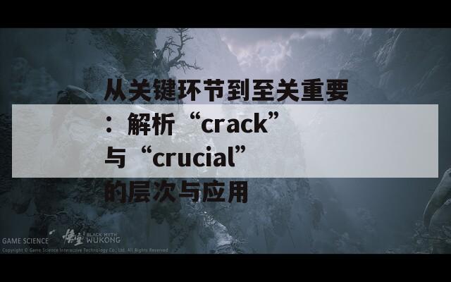 从关键环节到至关重要：解析“crack”与“crucial”的层次与应用  第1张