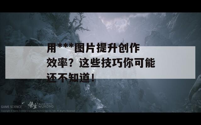 用***图片提升创作效率？这些技巧你可能还不知道！