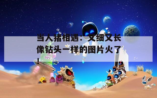 当人猪相遇：又细又长像钻头一样的图片火了！