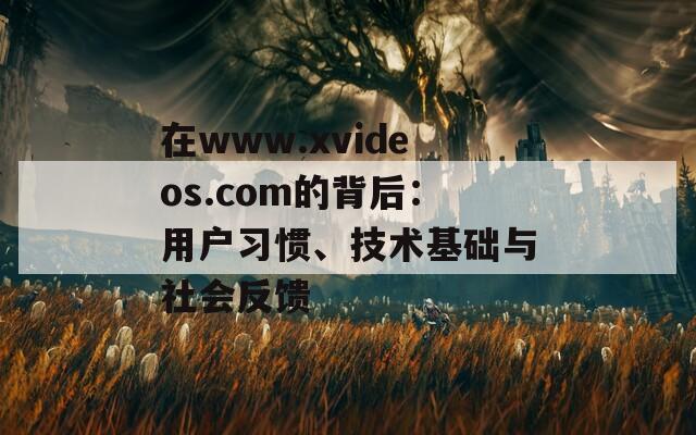 在www.xvideos.com的背后：用户习惯、技术基础与社会反馈