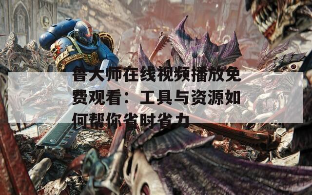 鲁大师在线视频播放免费观看：工具与资源如何帮你省时省力
