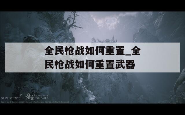 全民枪战如何重置_全民枪战如何重置武器  第1张