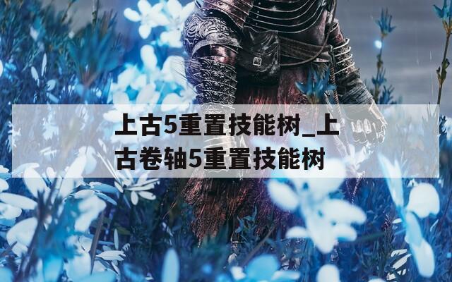 上古5重置技能树_上古卷轴5重置技能树