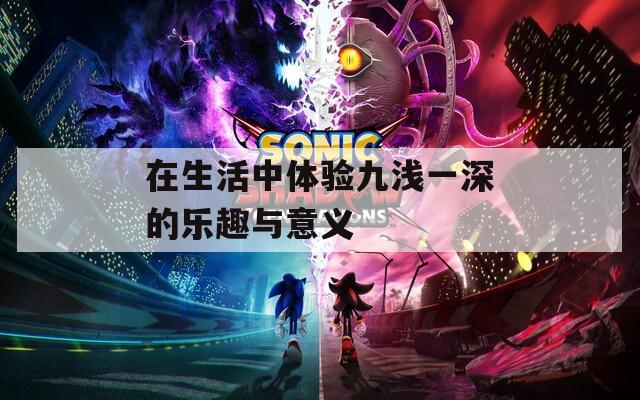 在生活中体验九浅一深的乐趣与意义  第1张