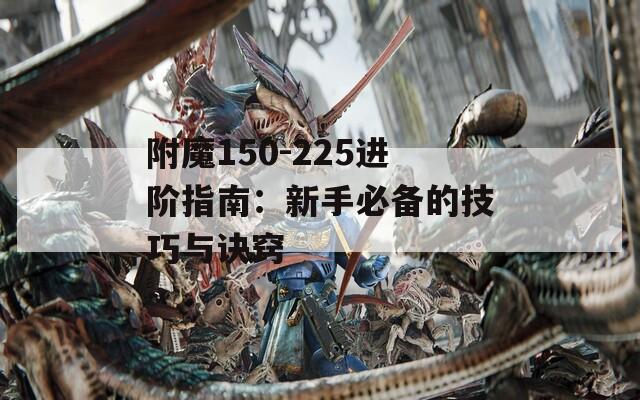 附魔150-225进阶指南：新手必备的技巧与诀窍