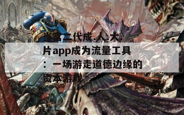 当富二代成.人.大.片app成为流量工具：一场游走道德边缘的资本游戏
